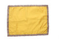 MY GOD GIFT Yellow Plain Puja Aasan Cloth with Decorative Lace Border – Mandir Chowki Altar Cloth for Temple, God Idol Placement & Puja Rituals (20 x 20 Inch / 50.80 x 50.80 cm) Pack of 3