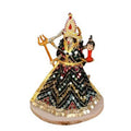 My God Gift Navratri Special, MATA Rani Vastra, Devi MATA Poshak, Durga MATA Dress, Radha Rani Poshak for Standing Idol, Made of Silk Cloth ( Black SIZE = 8 Inches (20.32 Centimeter)