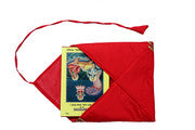 My God Gift Shiv Mahapuran/Shri Ram Charit Manas Cover Ramayan Or Any Spiritual Holy Books Protector Cover Altar Cloth (Red plain with zari) Pack of 2