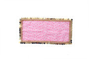 MY GOD GIFT Mata Rani Chunni (10 x 4 Inch) – Premium Pink Chunri with Golden Gota Lace Border for Durga Maa Idol | Puja Mandir Decoration Cloth Pack of 2