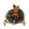 My God Gift Laddu Gopal Poshak / Thakur Ji Heavy Zardosi Dress for Kanha Ji – Fancy Dress for Bal Krishna II Green, SIZE = 5 Inches (12.70 Centimeter)